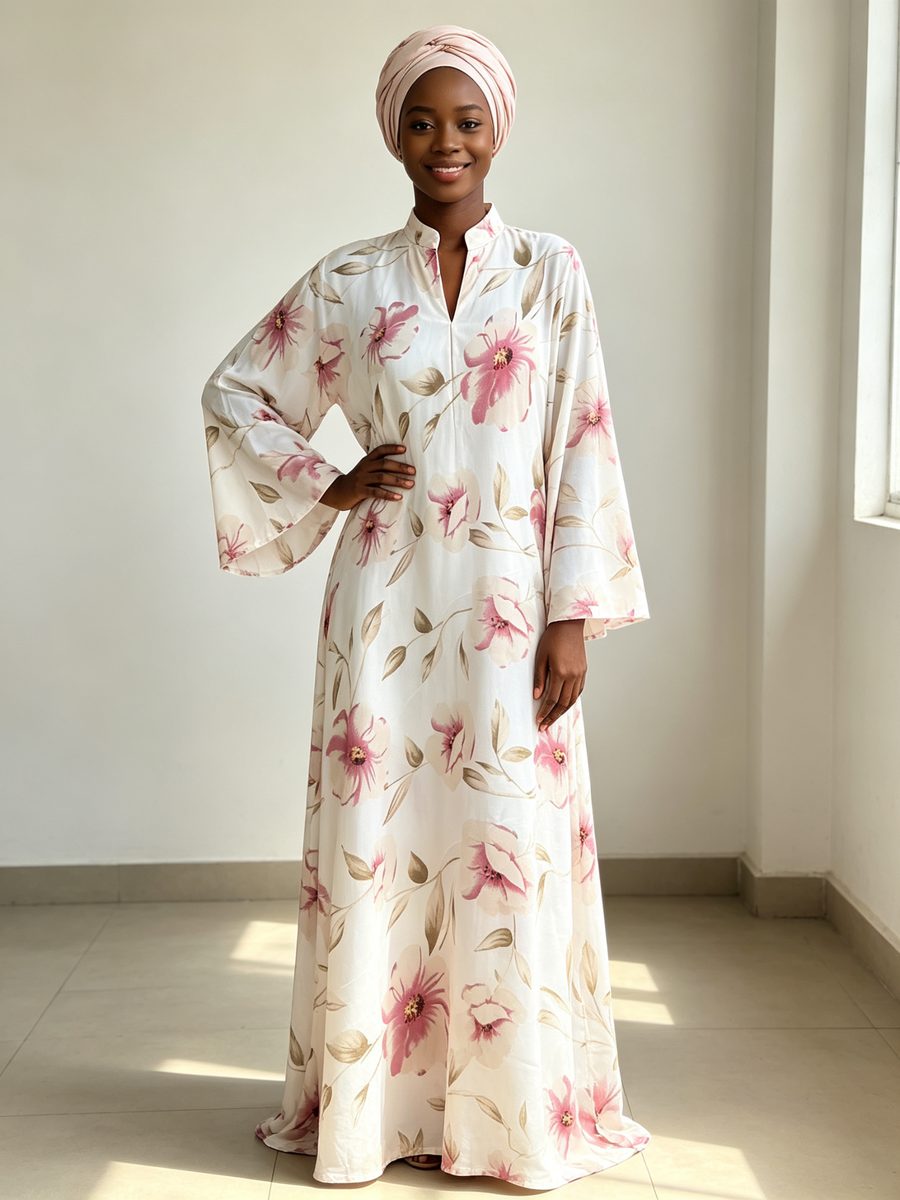 FZ-CP-107 · White Pink Floral