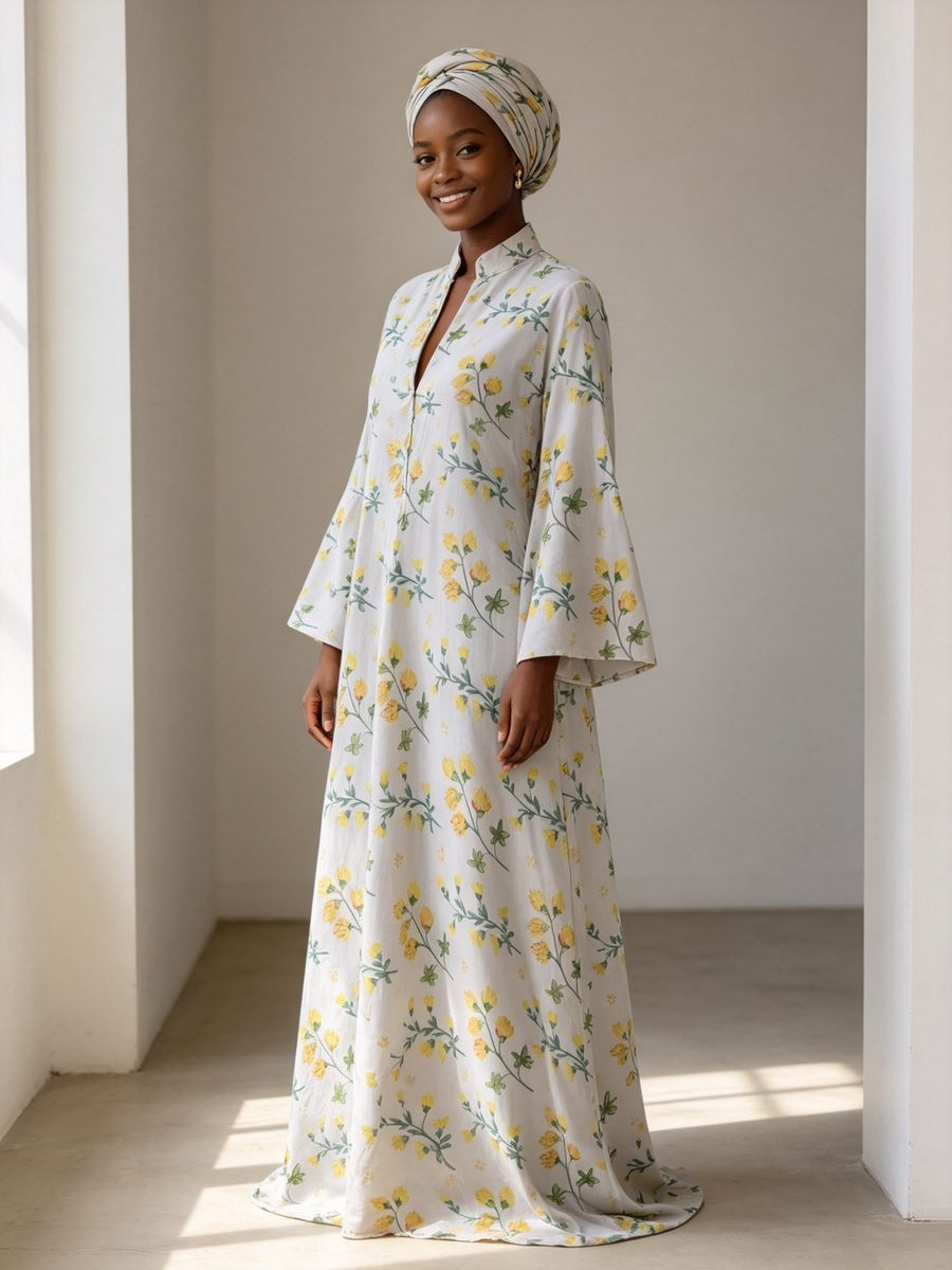 FZ-CP-113 · White Yellow Floral