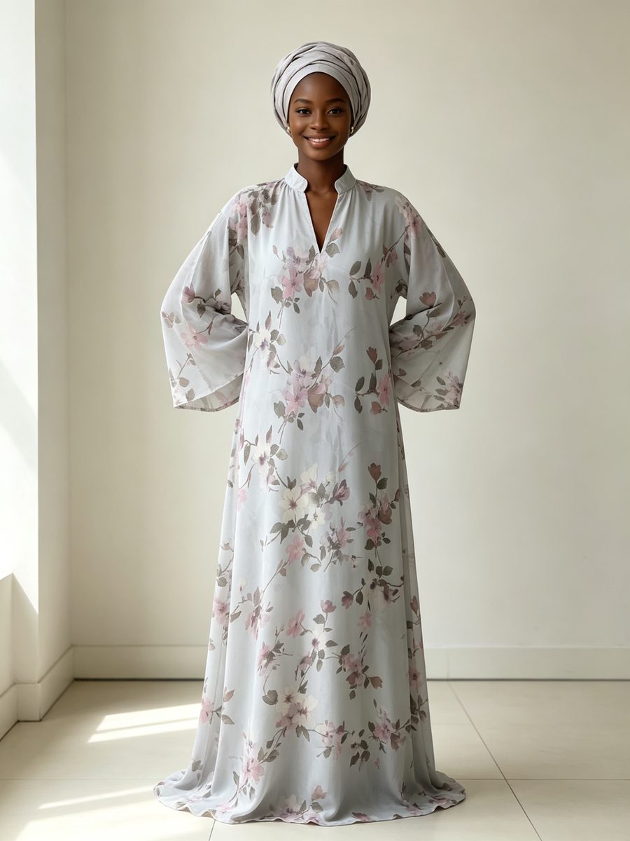 FZ-CP-117 · Grey Pink Floral
