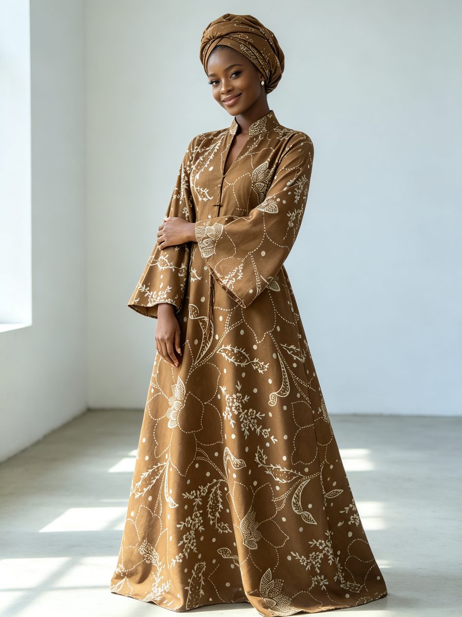 FZ-CP-118 · Brown White Floral