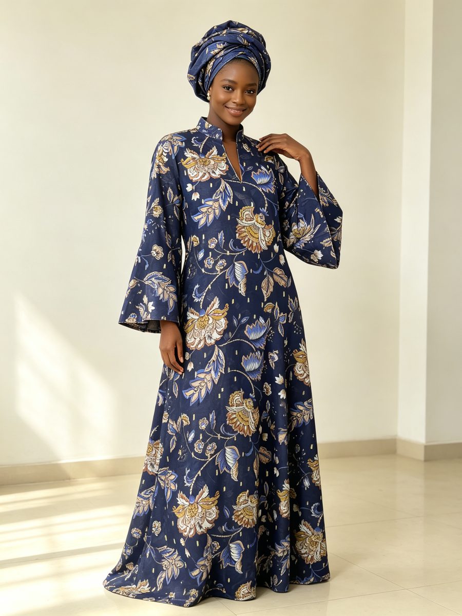 FZ-CP-124 · Navy Gold Paisley