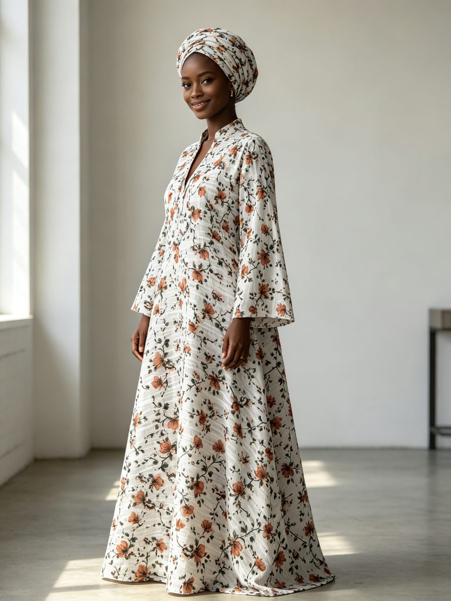 FZ-CP-148 · White Orange Floral 3