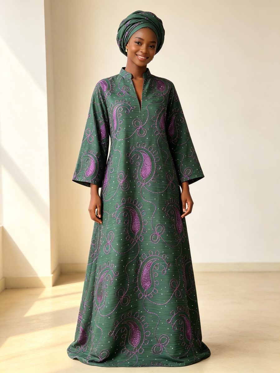 FZ-CP-154 · Forest Purple Paisley