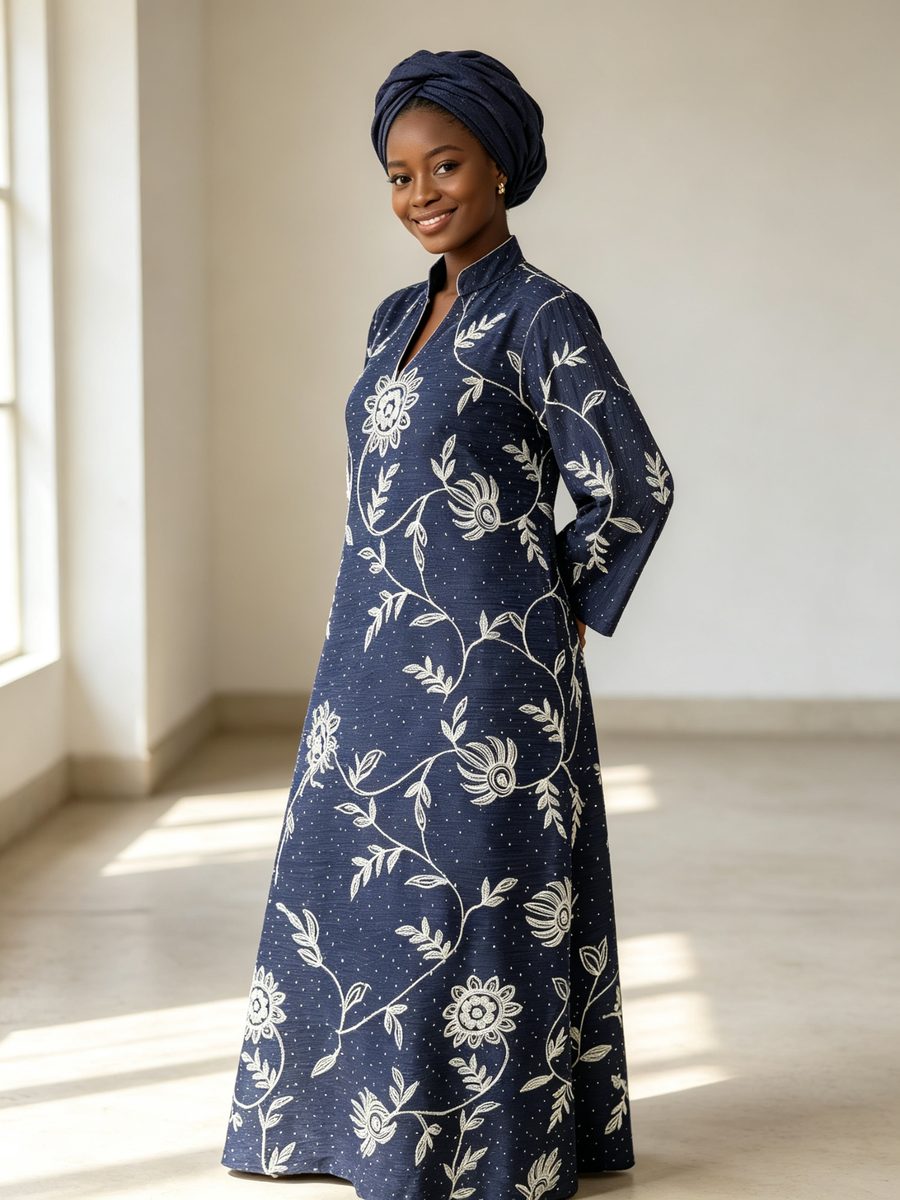 FZ-CP-175 · Forest Blue Embroidery 3