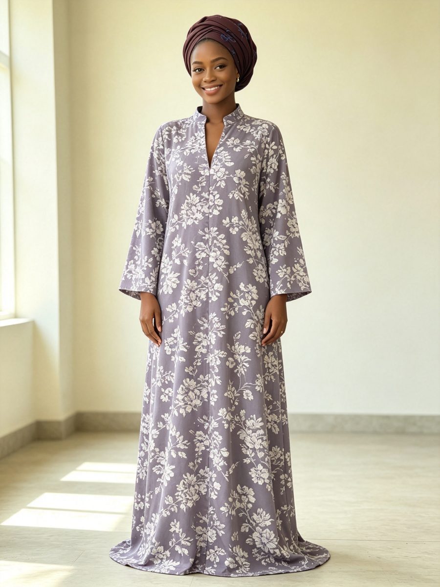 FZ-CP-179 · Grey Purple Floral