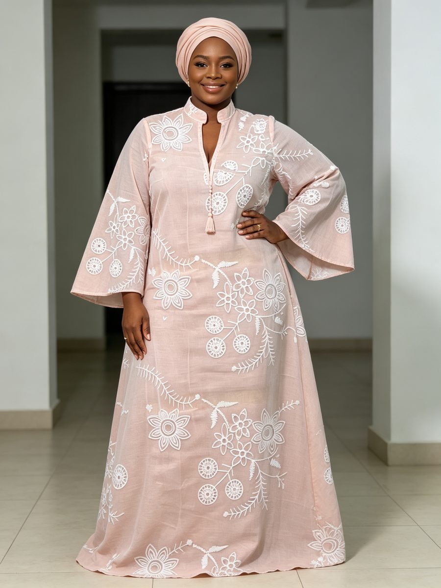 FZ-CP-022 · Pink Sunflower Cutwork
