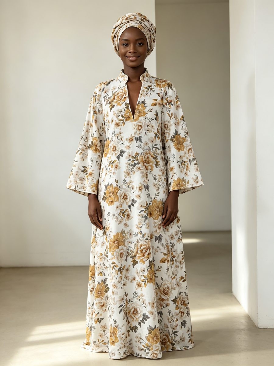 FZ-CP-087 · White Yellow Floral